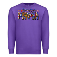 Purple American mama Premium Sweatshirt - CowhideDigitalArt