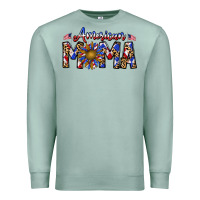Seafoam American mama Premium Sweatshirt - CowhideDigitalArt