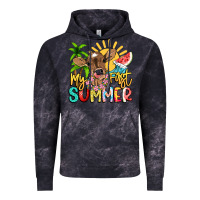 Cloud Black My first summer baby cow Vintage Hoodie - NancyCooperArtShop