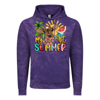 Cloud Purple My first summer baby cow Vintage Hoodie - NancyCooperArtShop