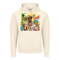 Vintage Artic My first summer baby cow Vintage Hoodie - NancyCooperArtShop