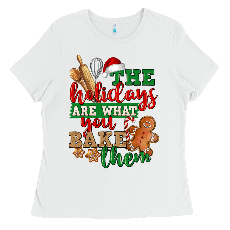 The Holidays Are What You Bake Them Ladies Tee by NancyCooperArtShop | Teevron