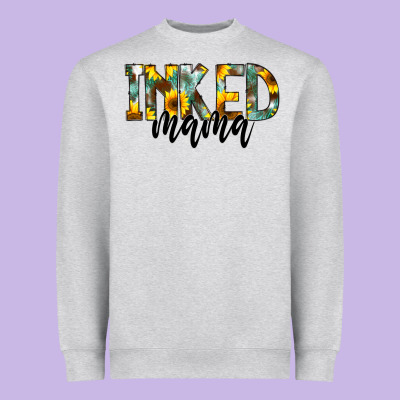 Inked Mama Heavyweight Sweatshirt Designed By Cowcowdesign