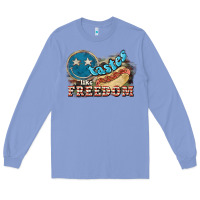 Colony Blue Tastes like freedom 4th of july Long Sleeve Tee - HowdyJamesFarm