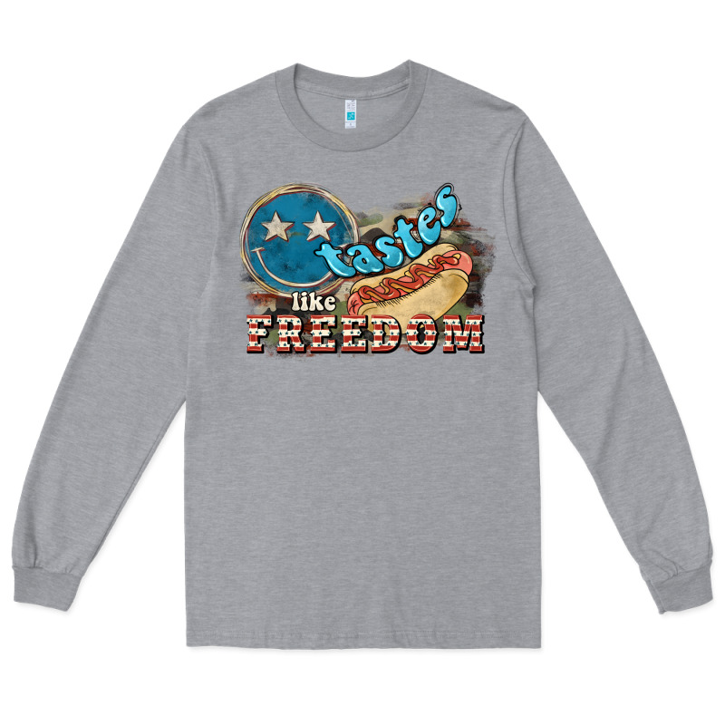 Tastes Like Freedom 4th Of July Long Sleeve Tee by HowdyJamesFarm | Teevron