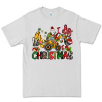 Dove Grey I Dig Christmas Premium Tee - MaliasSmallBusiness