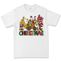 White I Dig Christmas Premium Tee - MaliasSmallBusiness