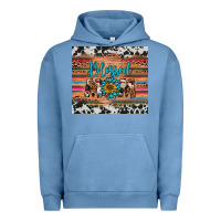 Pigment Pebble Blue blessed mom Urban Hoodie - Artiststas