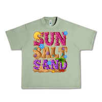 Oil Green sun salt sand summer Urban Heavy Tee - NancyCooperArtShop
