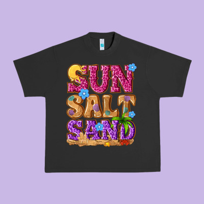 Sun Salt Sand Summer Urban Heavy Tee Designed By Nancycooperartshop