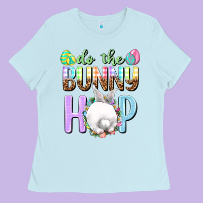 Do The Bunny Hop Ladies Tee Designed By Nancycooperartshop