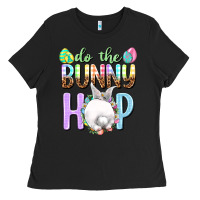 Black Do the bunny hop Ladies Tee - NancyCooperArtShop