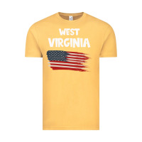 Vintage Mustard WEST VIRGINIA Vintage Tee - Bettercallsaul