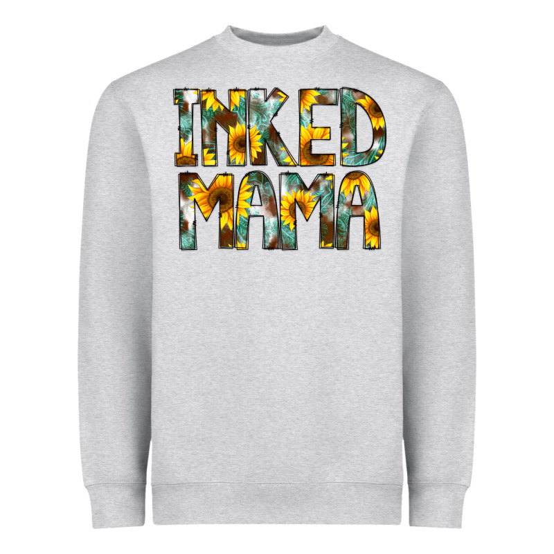 Inked Mama Flowers Heavyweight Sweatshirt by CowCowDesign | Teevron
