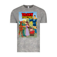 Cloud Rock drawn together Vintage Tee - lanVoArt