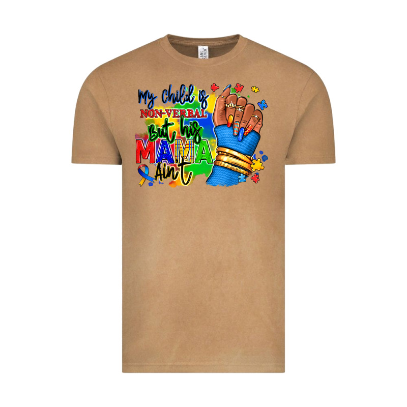 My Child Is Non Verbal But His Mama Aint Afro Vintage Tee by RanaPortraitStore | Teevron
