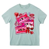 Arona valentines day cassette Heavy Core Tee - NancyCooperArtShop