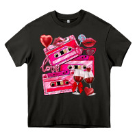 Asphalt valentines day cassette Heavy Core Tee - NancyCooperArtShop