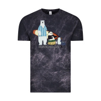 Cloud Black shirokuma cafe Vintage Tee - lanVoArt