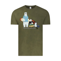 Vintage Olive shirokuma cafe Vintage Tee - lanVoArt
