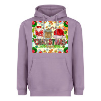 Lavender Christmas Vibes Heavyweight Hoodie - CowhideDigitalArt