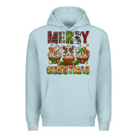 Blue Mist merry christmas with cupcake bbs Premium Hoodie - BundleAndBundleShop