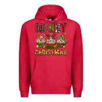 Cardinal merry christmas with cupcake bbs Premium Hoodie - BundleAndBundleShop