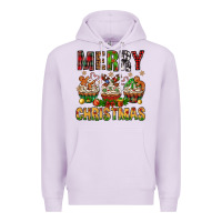 Lilac merry christmas with cupcake bbs Premium Hoodie - BundleAndBundleShop