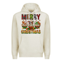 Oatmeal Heather merry christmas with cupcake bbs Premium Hoodie - BundleAndBundleShop