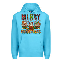 Ocean Blue merry christmas with cupcake bbs Premium Hoodie - BundleAndBundleShop