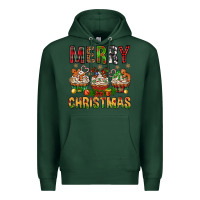 Sports Green merry christmas with cupcake bbs Premium Hoodie - BundleAndBundleShop