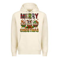 Tofu merry christmas with cupcake bbs Premium Hoodie - BundleAndBundleShop
