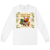 White i can't talk right now Long Sleeve Tee - TumblerDesignByShophia