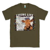 Army Green Between Jesus Take The Wheel I Wish A Heifer Would Classic Tee - Bettercallsaul