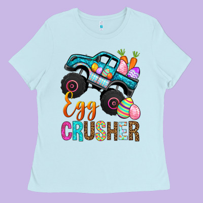 Egg Crusher Png Sublimation Design Download, Happy Ladies Tee Designed By Nancycooperartshop