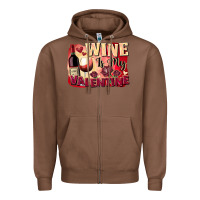 Chestnut Wine İs My Valentine Fa Zipper Hoodie - FaDigitalArtStudio