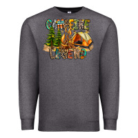 Charcoal Heather Campfire Legend Premium Sweatshirt - CowhideDigitalArt