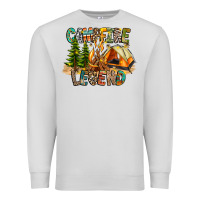 Dove Grey Campfire Legend Premium Sweatshirt - CowhideDigitalArt