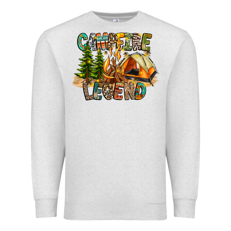 Campfire Legend Premium Sweatshirt by CowhideDigitalArt | Teevron