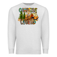Oatmeal Heather Campfire Legend Premium Sweatshirt - CowhideDigitalArt