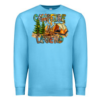Ocean Blue Campfire Legend Premium Sweatshirt - CowhideDigitalArt