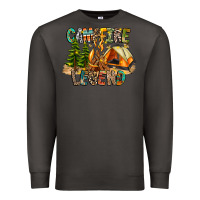 Smoke Campfire Legend Premium Sweatshirt - CowhideDigitalArt
