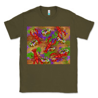 Army Green mardi gras crawfish king cake Classic Tee - RanaPortraitStore