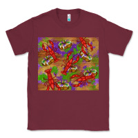 Burgundy mardi gras crawfish king cake Classic Tee - RanaPortraitStore