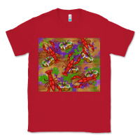 Red mardi gras crawfish king cake Classic Tee - RanaPortraitStore