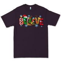Plum Christmas Believe Premium Tee - MaliasSmallBusiness