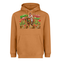 Meerkat Giddy Up Jingle Horse Pick Up Your Feet Heavyweight Hoodie - CowhideDigitalArt
