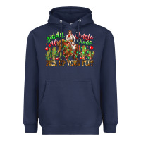 Navy Giddy Up Jingle Horse Pick Up Your Feet Heavyweight Hoodie - CowhideDigitalArt