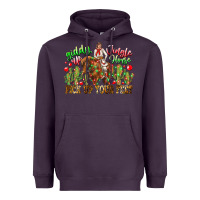 Plum Giddy Up Jingle Horse Pick Up Your Feet Heavyweight Hoodie - CowhideDigitalArt