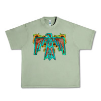Oil Green thunderbird Urban Heavy Tee - JahusDesignShop